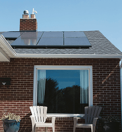 Residential rooftop solar installation